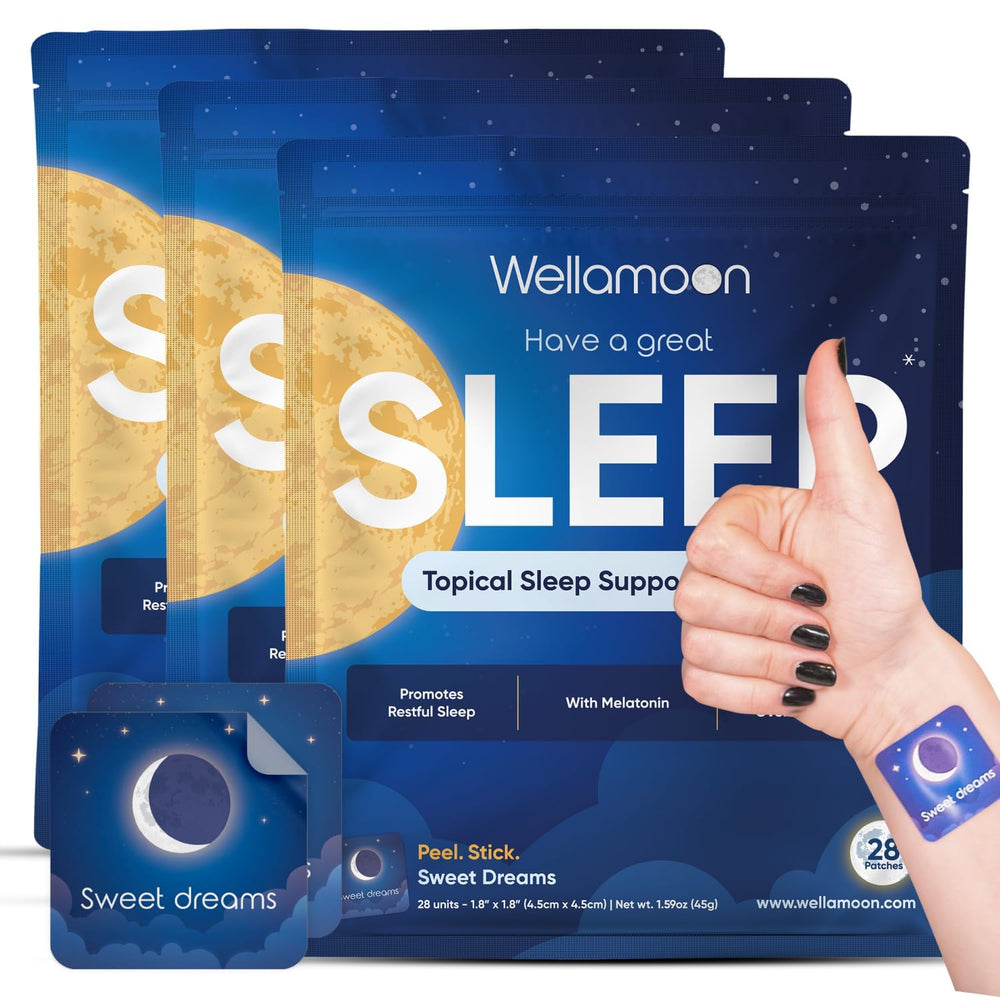 Wellamoon Original Sleep Patch Pack Box showing three-pack packaging for nightly use.
