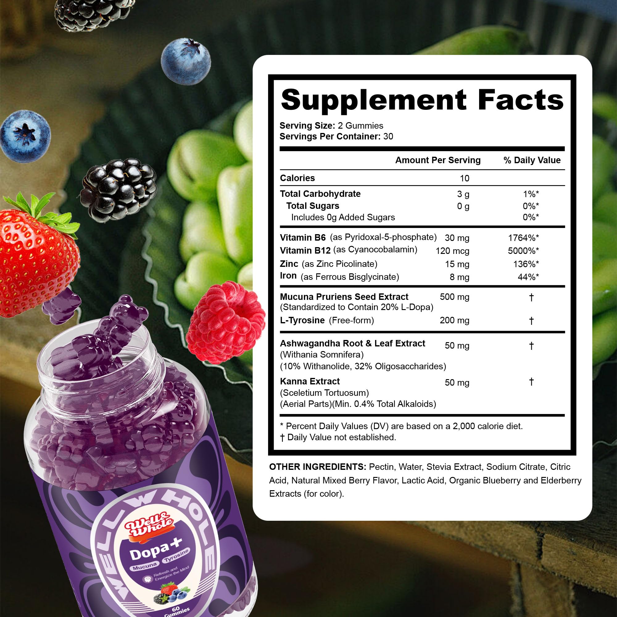 Berry flavor close-up invites enjoyable wellness routine.