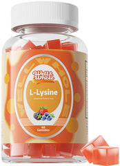 Well&Whole L-Lysine Gummies bottle supports daily wellness for kids and adults.