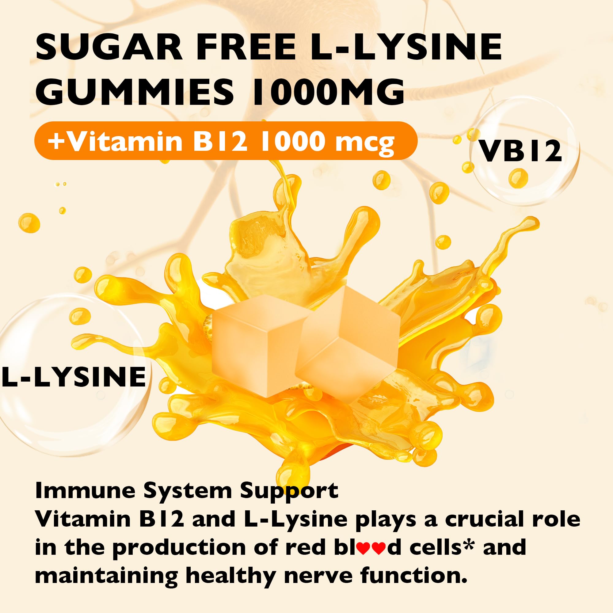 Well&Whole L-Lysine Gummies packaging shows chewable daily format.