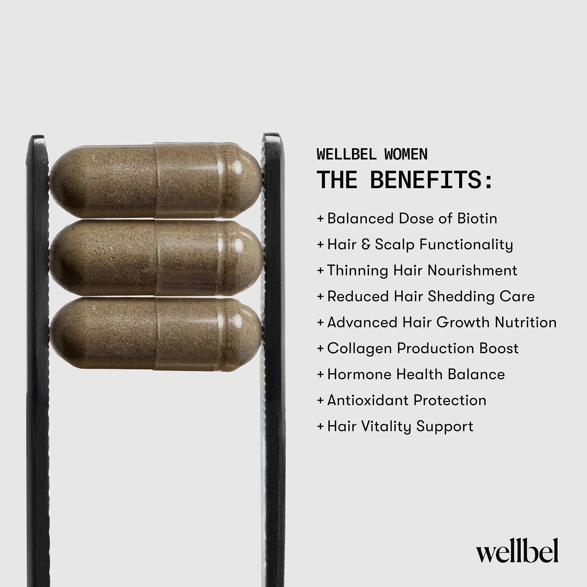 WELLBEL Women packaging with clean, minimalist design.