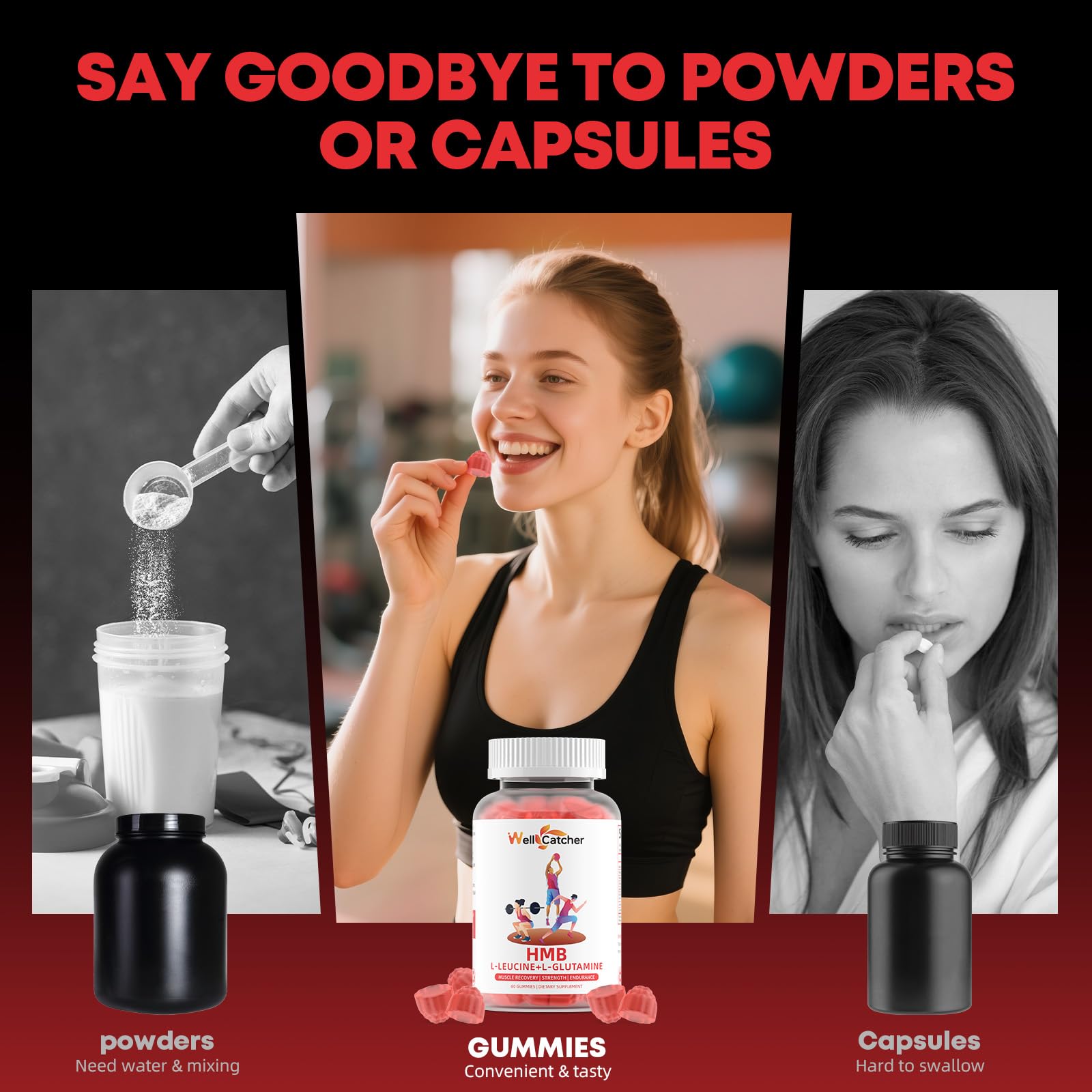 Wellcatcher gummies being taken without water for convenient use