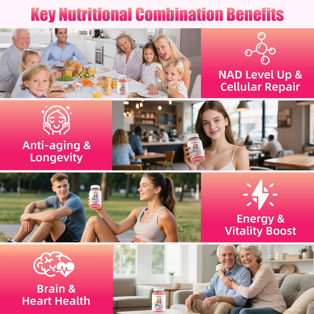 Wellcatcher NAD+ gummies on hand ready-to-take convenience.
