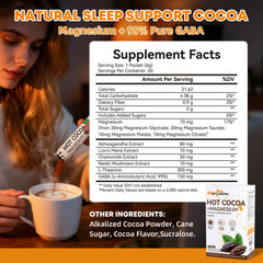 Wellcatcher Nighttime Sleep Hot Cocoa packets ready-to-make for busy evenings.
