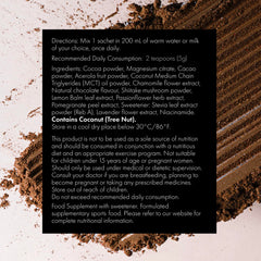 WelleCo Evening Elixir hot chocolate steaming cup, dairy‑free indulgence