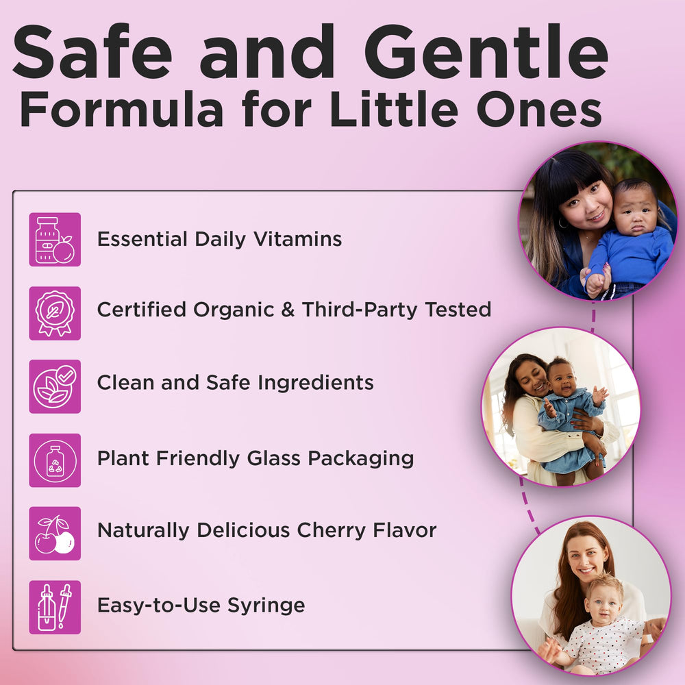 Wellements cherry-flavor syringe shows kid-friendly dosing for easy administration.