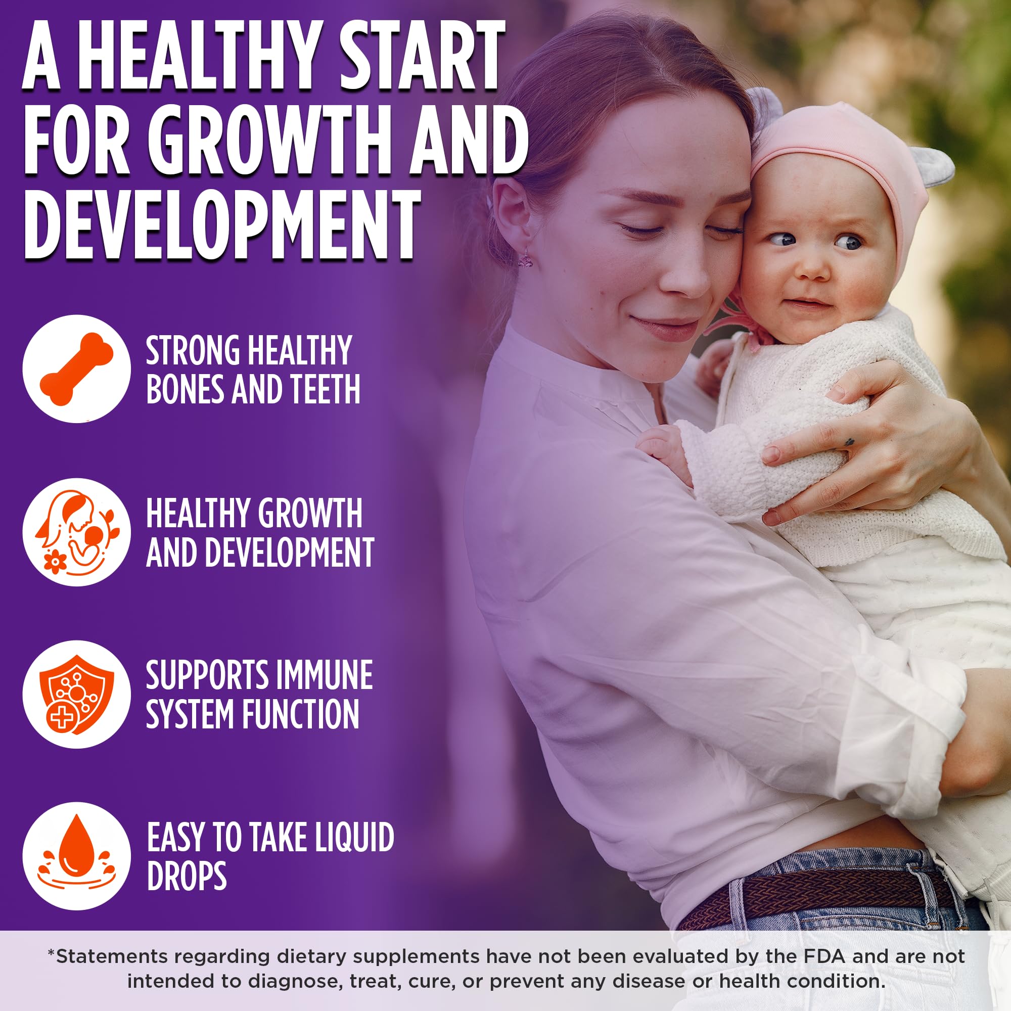 Wellements Vitamin D Drops dropper illustrates a precise 400 IU dose.