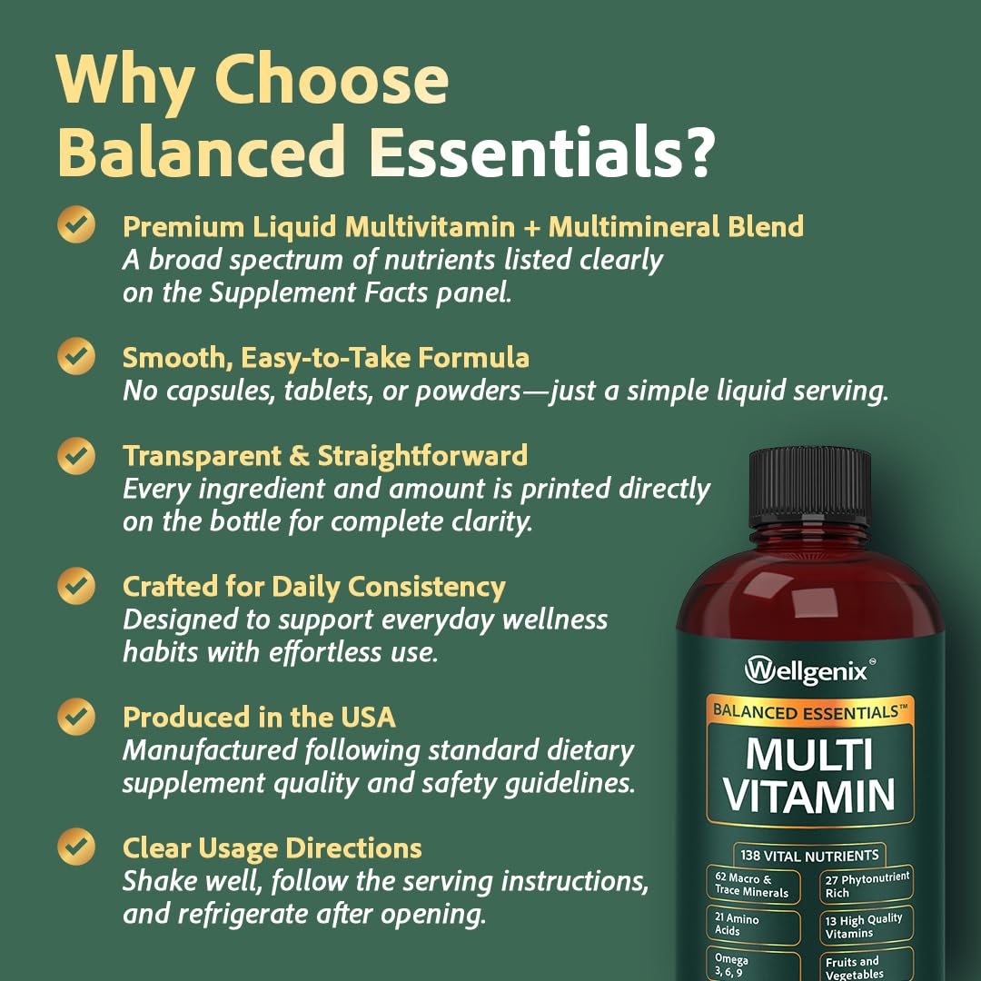 Wellgenix Balanced Essentials berry flavor swirl suggesting tasty daily vitamins for family use