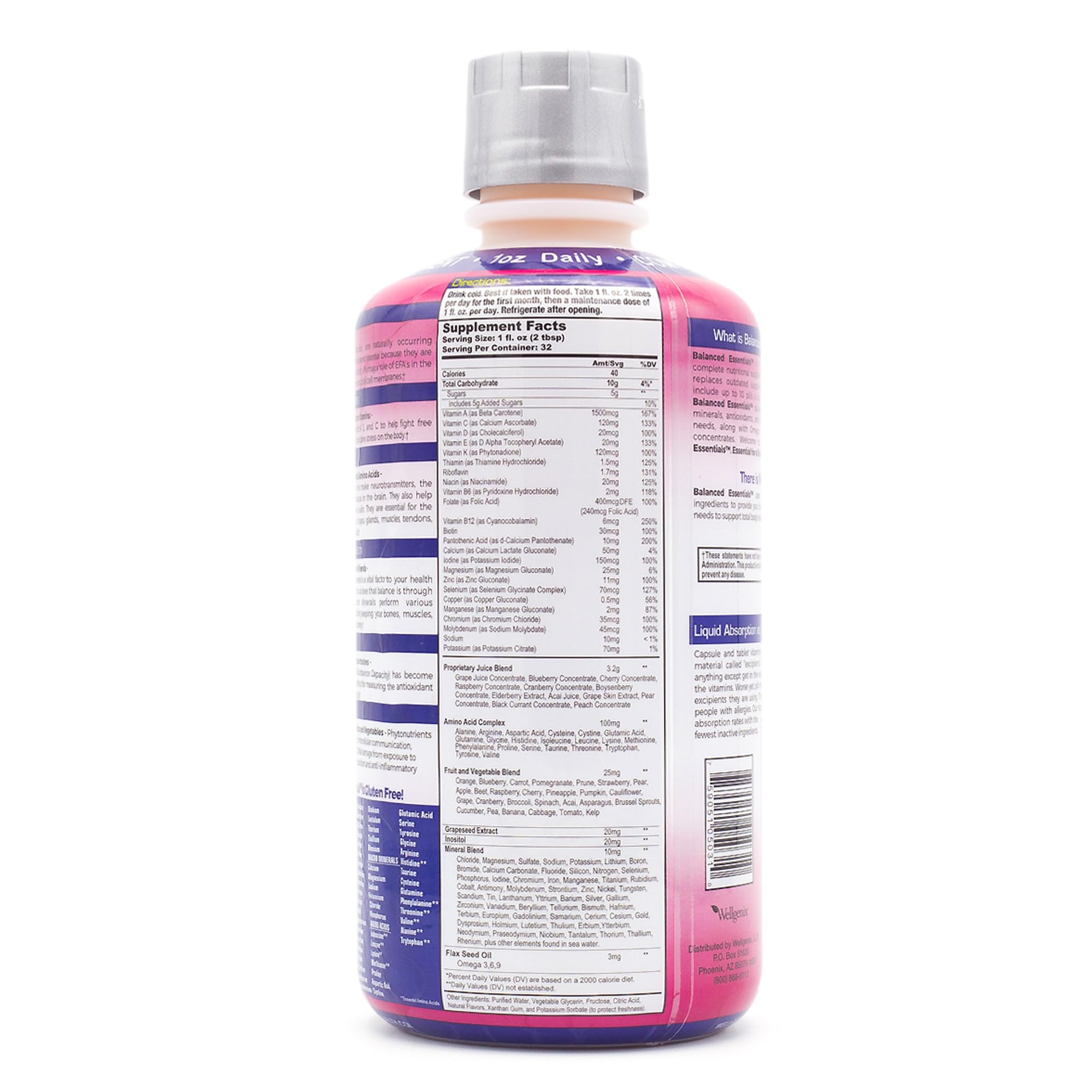 Wellgenix Balanced Essentials one-ounce daily dose, a simple routine.