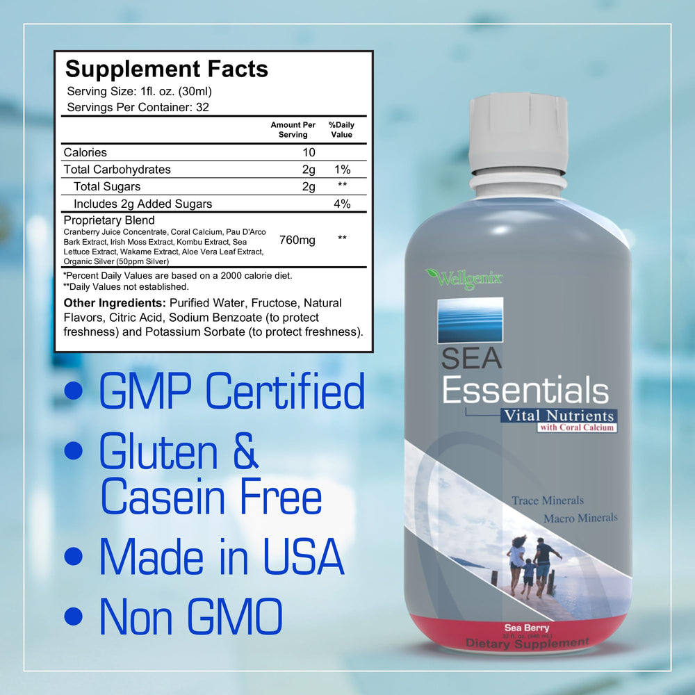 Wellgenix Sea Essentials family-friendly dosing for adults and kids