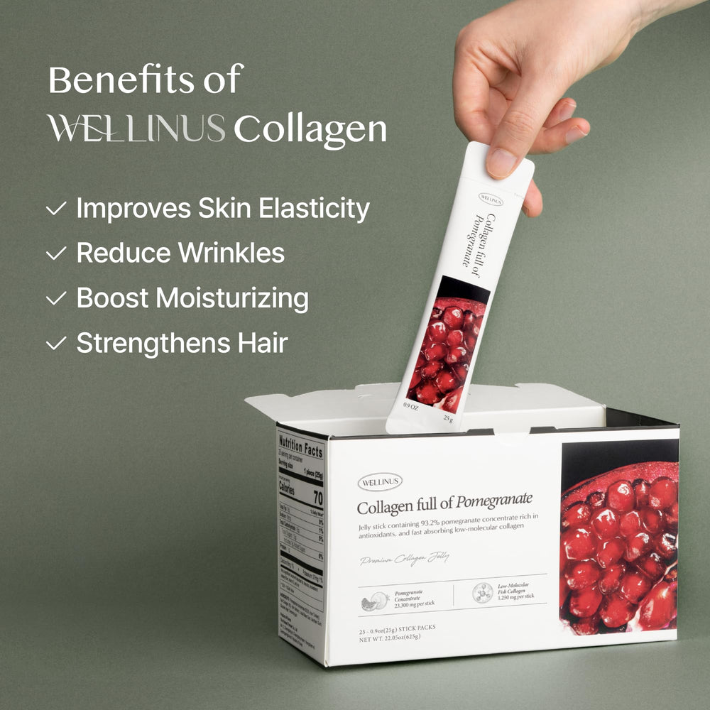 WELLINUS collagen jelly stick with antioxidant blend for daily wellness.