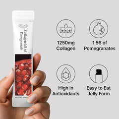 WELLINUS collagen jelly stick supports hair and nails for busy schedules.