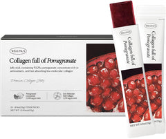 WELLINUS Korean collagen jelly stick with pomegranate flavor for on-the-go hydration.