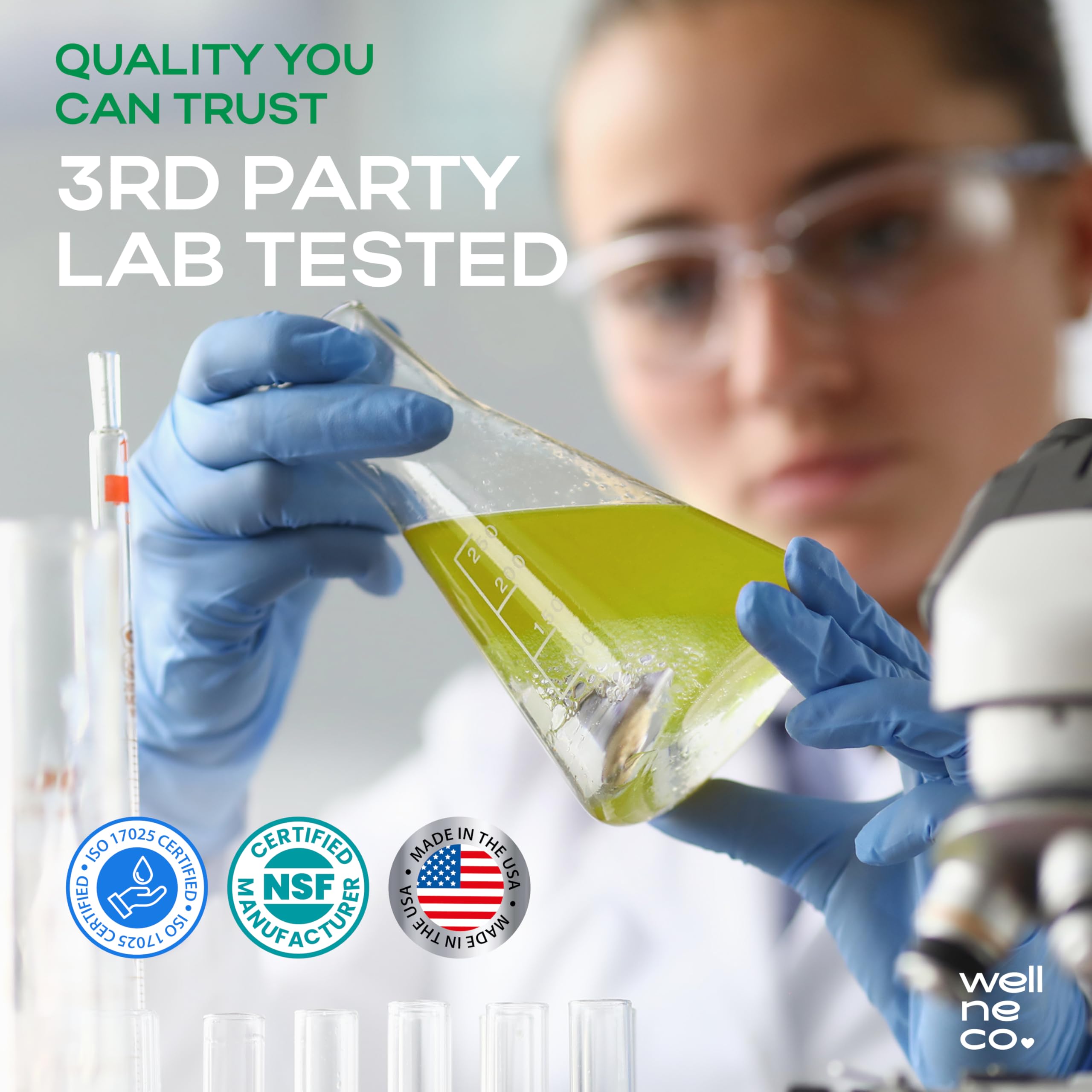 Wellneco made-in-usa seal reinforces quality and trusted manufacturing in the usa.