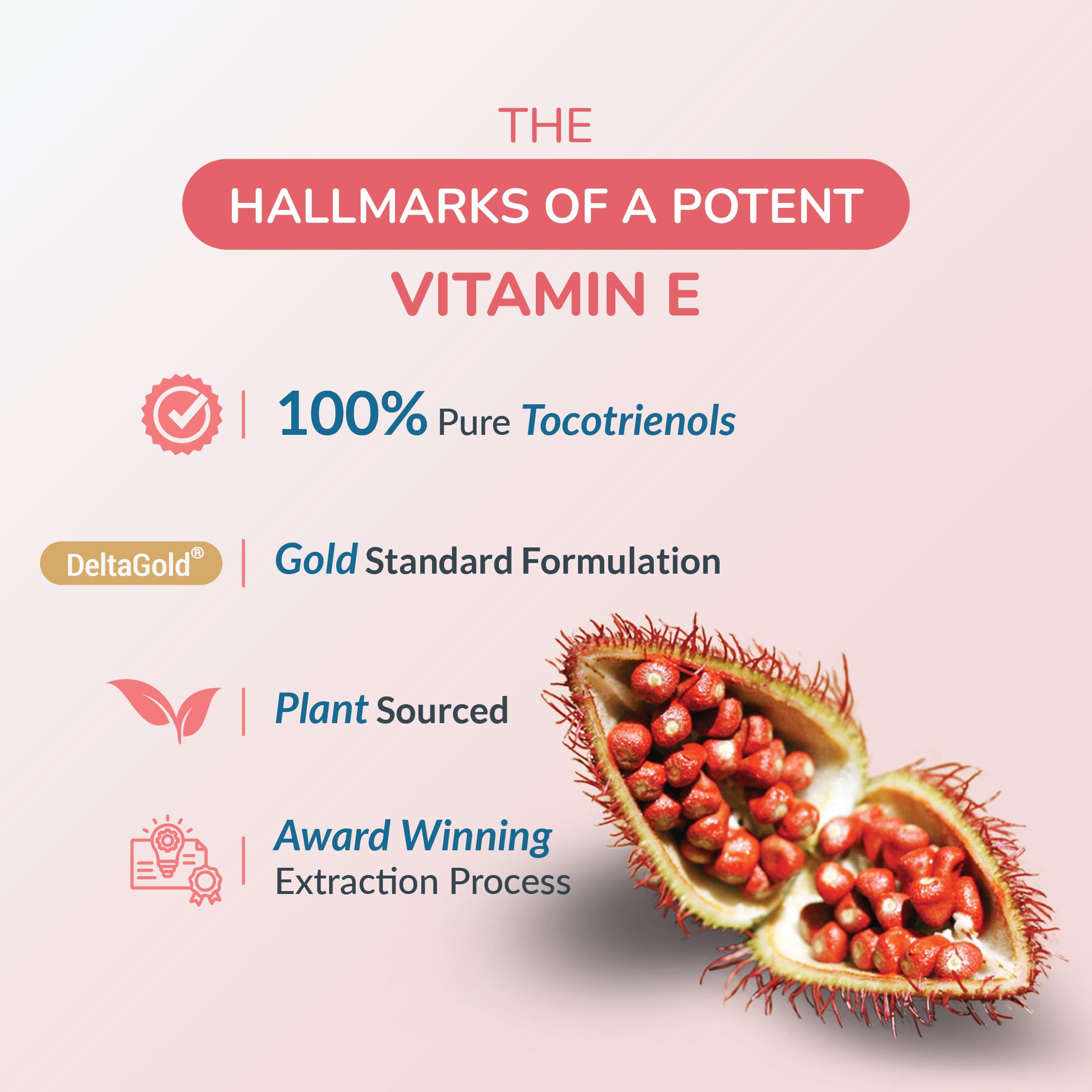 Wellness Extract tocopherol-free formula focusing on tocotrienols