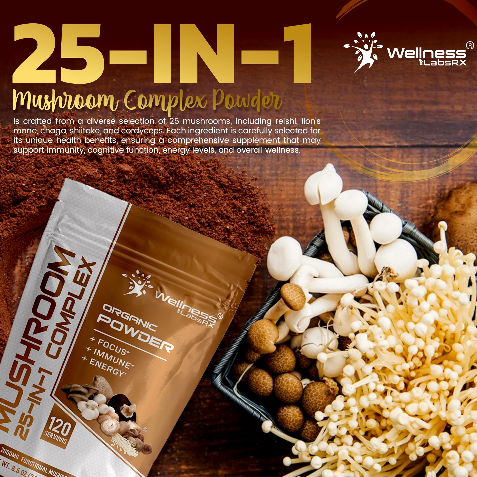 Cordyceps visual emphasis for energy and stamina during workouts