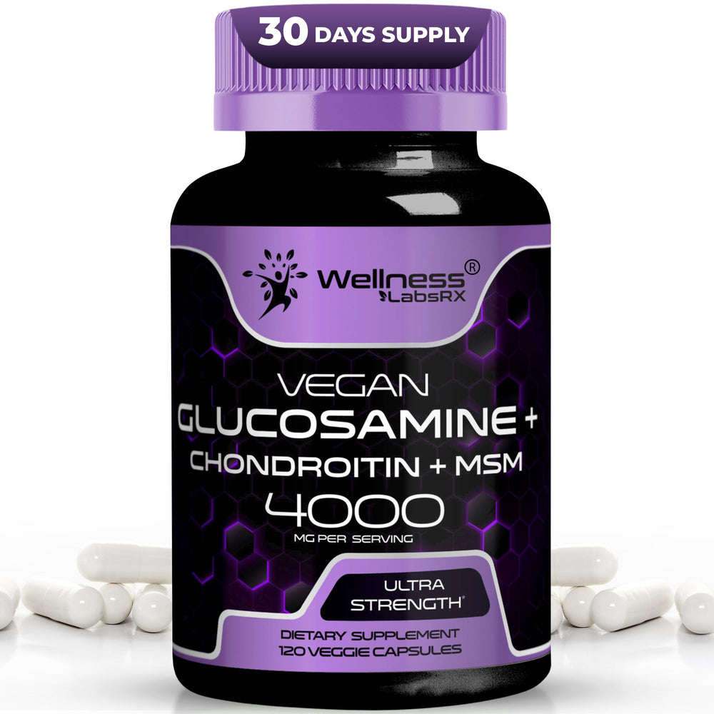 WELLNESS LABSRX bottle label highlighting joint support.