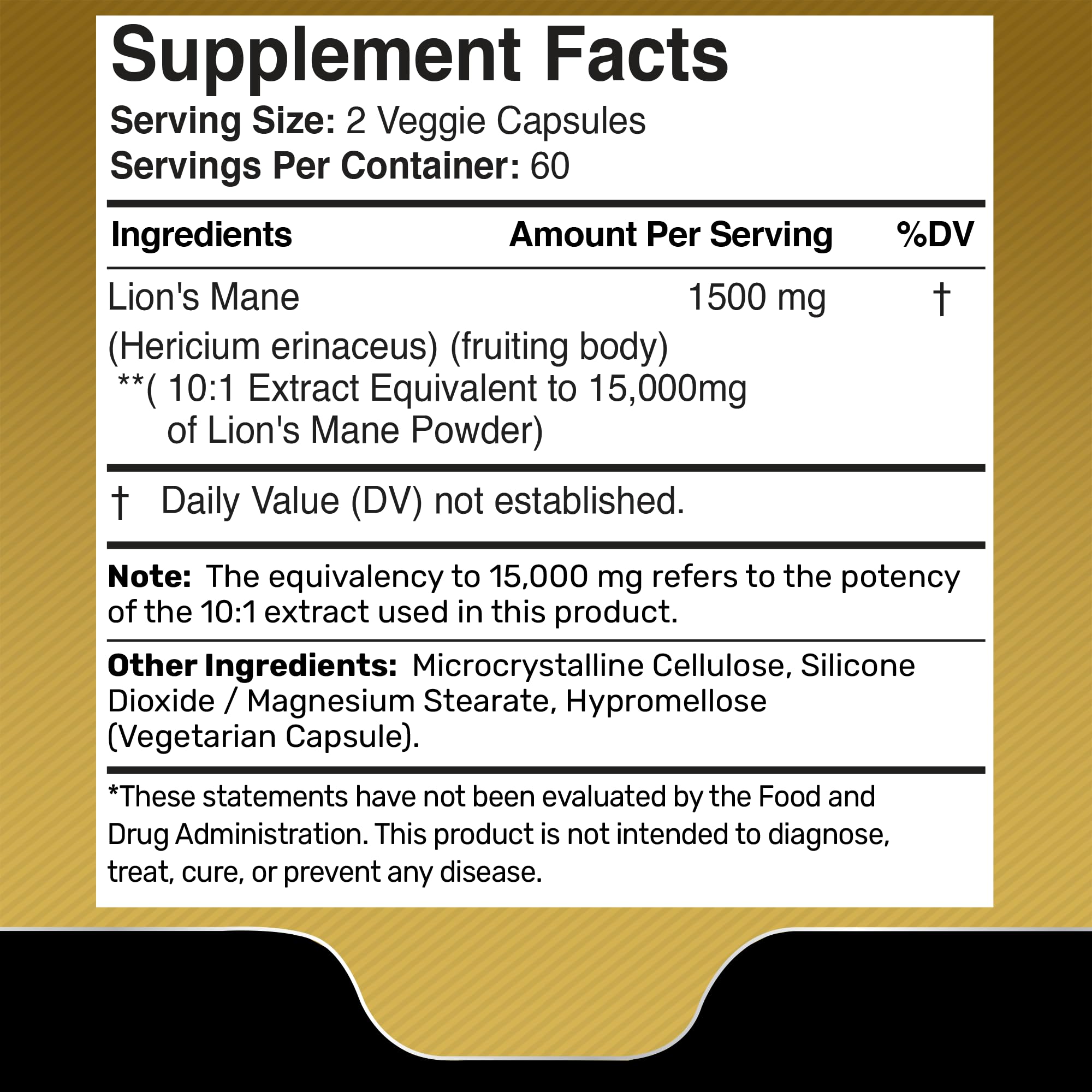 Two-pack packaging shown for WELLNESS LABSRX Lions Mane capsules.