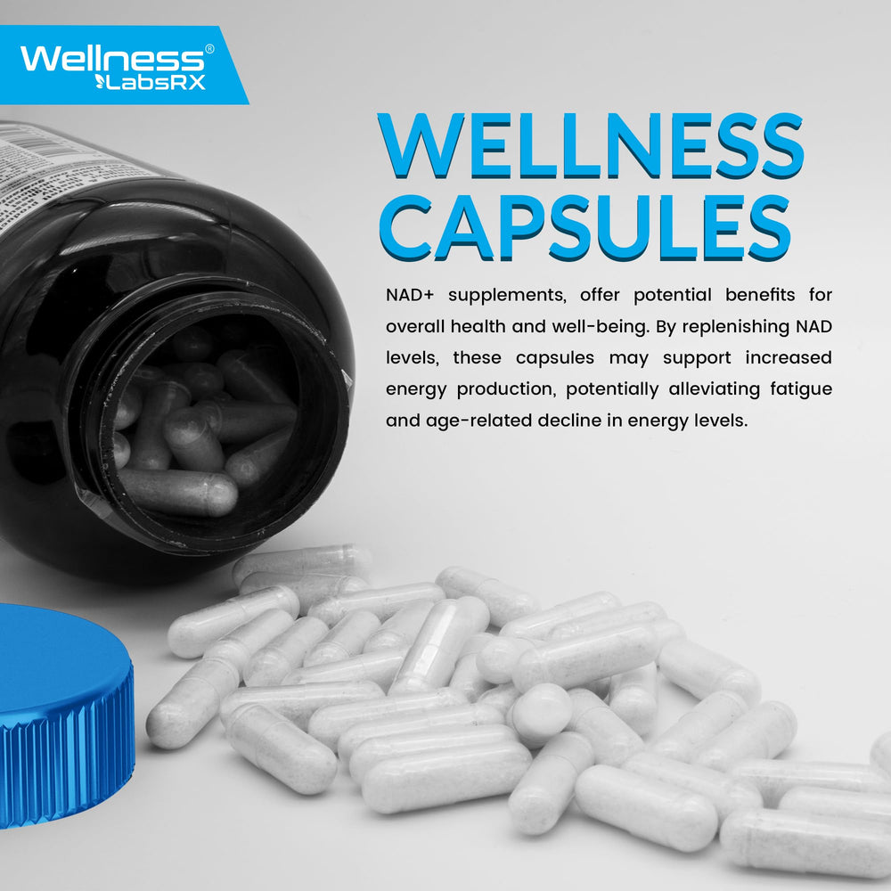 Wellness LabsRx NAD product with third-party testing badge for purity