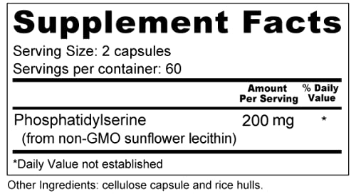 Wellness Resources phosphatidylserine sunflower USA manufactured badge signals trusted quality since 1985