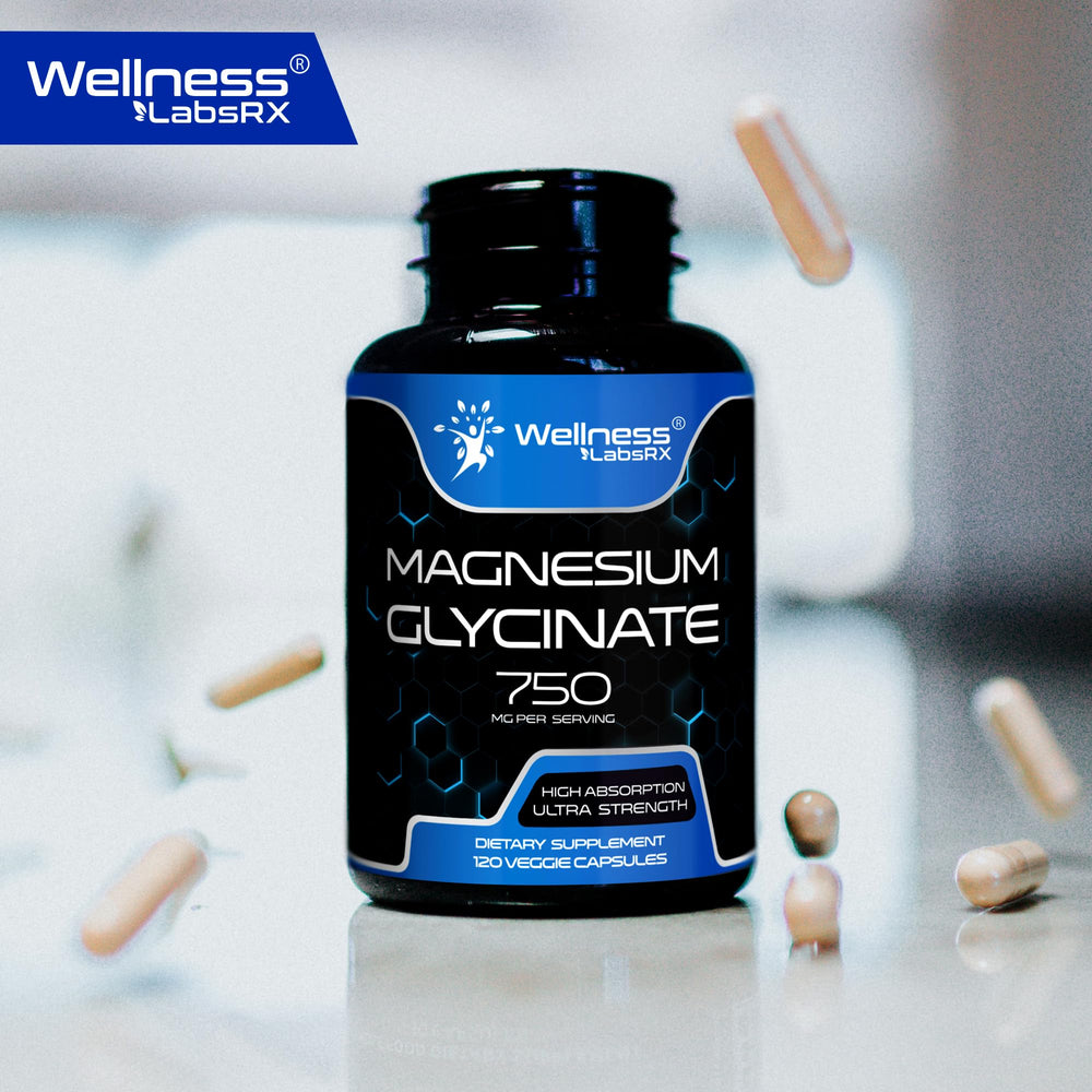 Wellness LabsRx capsules on a spoon illustrating convenient daily dosage