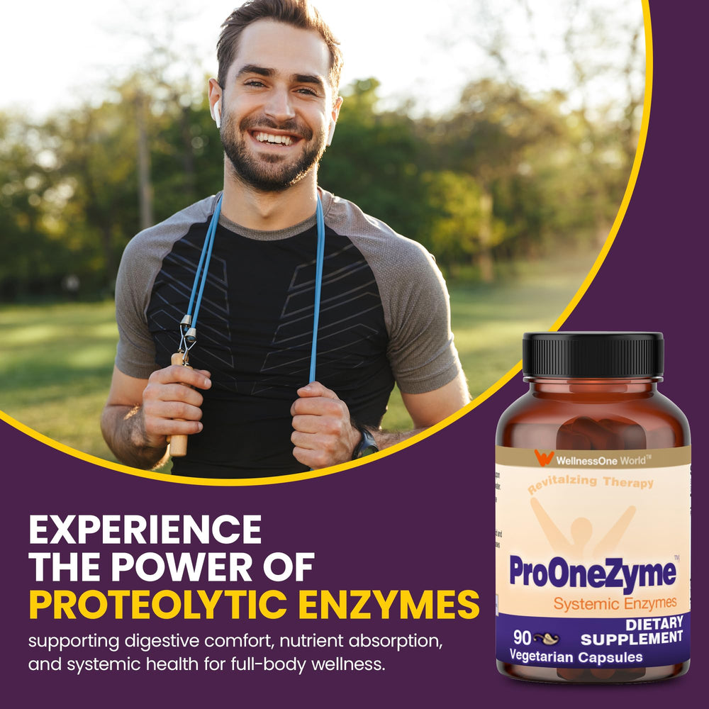 WellnessOne ProOneZyme box on kitchen counter as part of daily routine