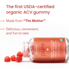 WellPath ACV Gummies pack shot displaying USDA Organic vegan formula