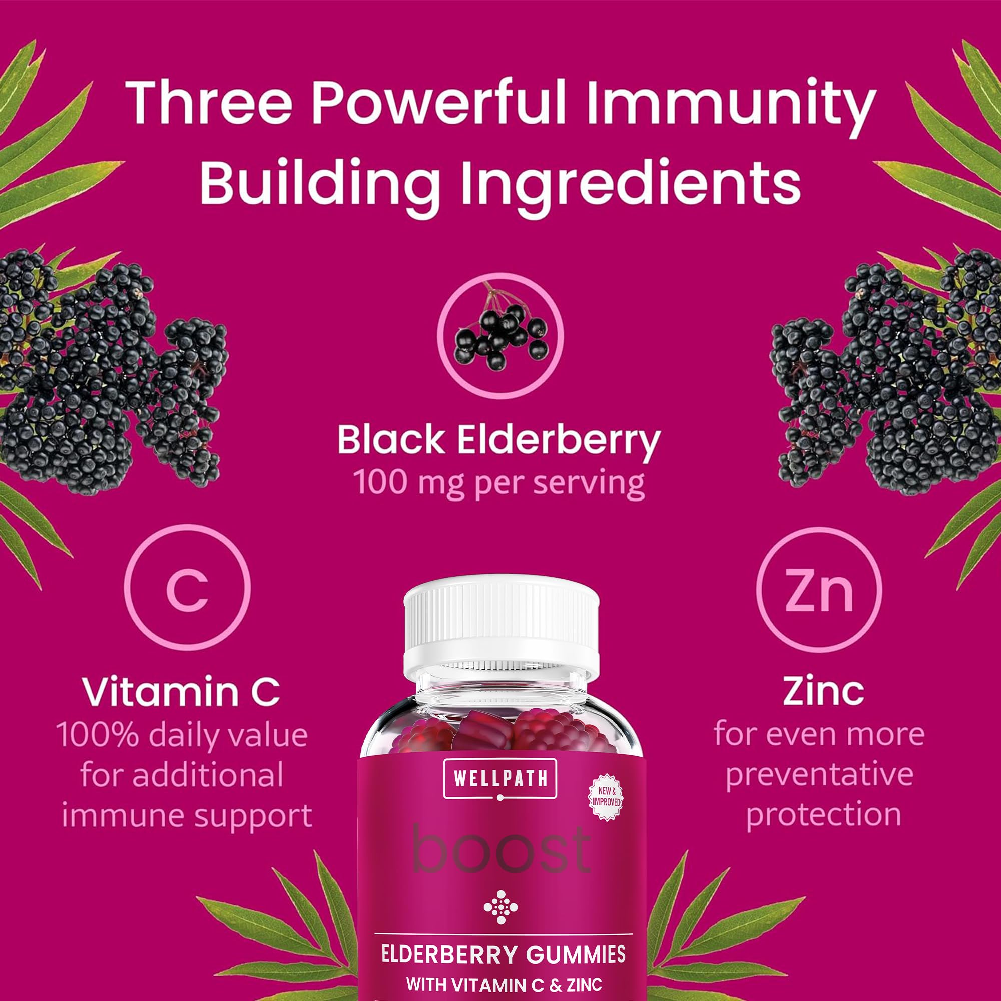 WellPath Boost etiqueta clara en empaque, lectura de ingredientes fácil.