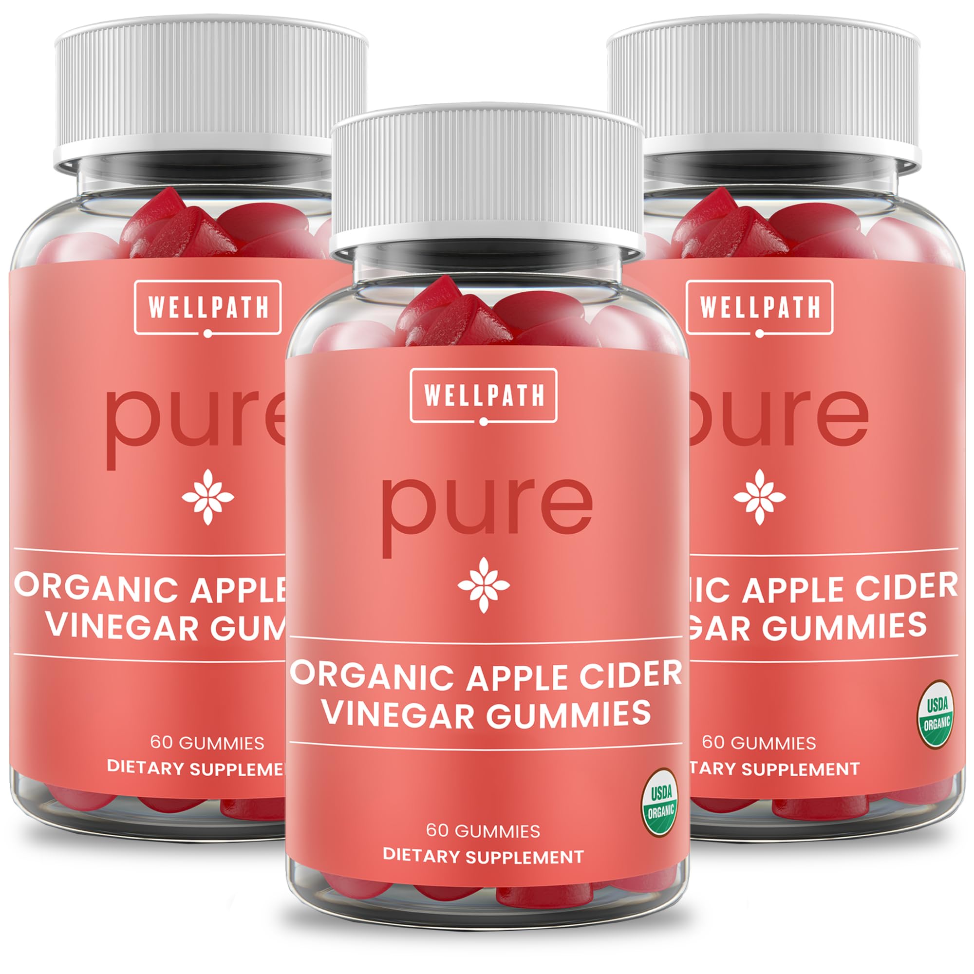 WellPath Pure ACV Gummies pack front for convenient daily use