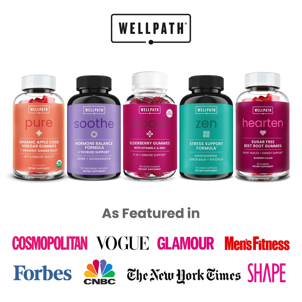 WellPath Soothe vegan non-GMO certification icon on label.