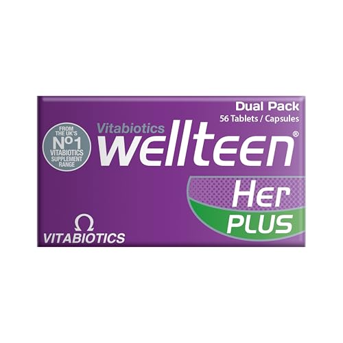 Wellteen Her Plus pill stack demonstrates a convenient one-a-day habit.