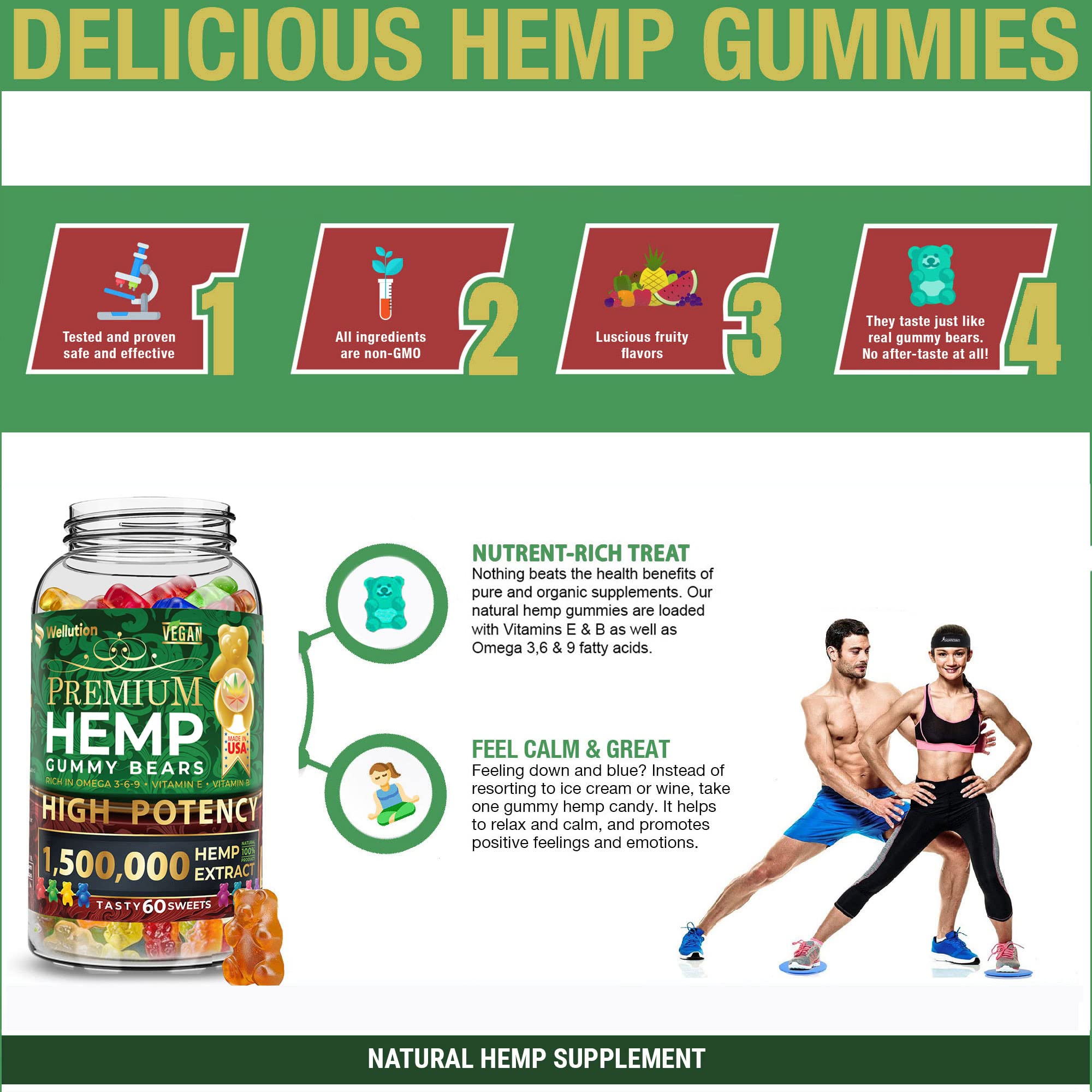 Gluten-free Wellution gummies support gluten-sensitive lifestyles and taste