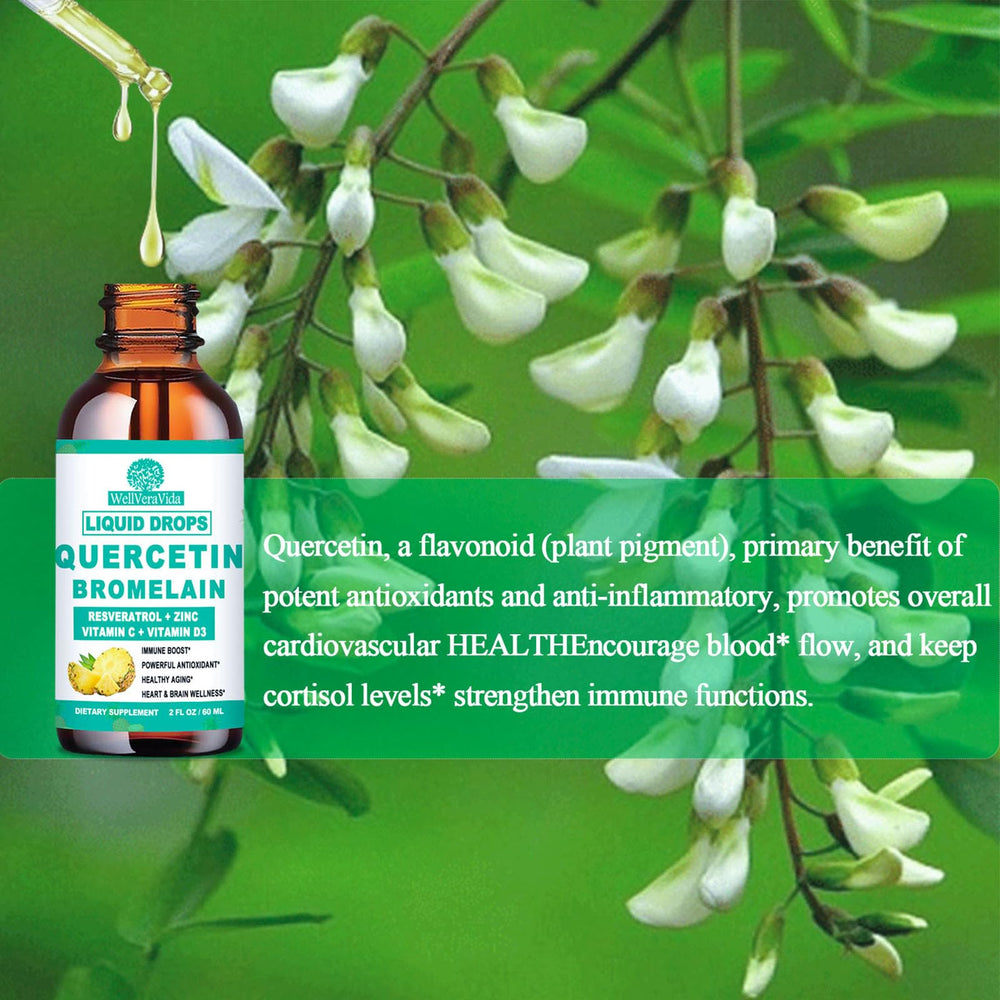 Open WellVeraVida bottle with drops ready for daily routine