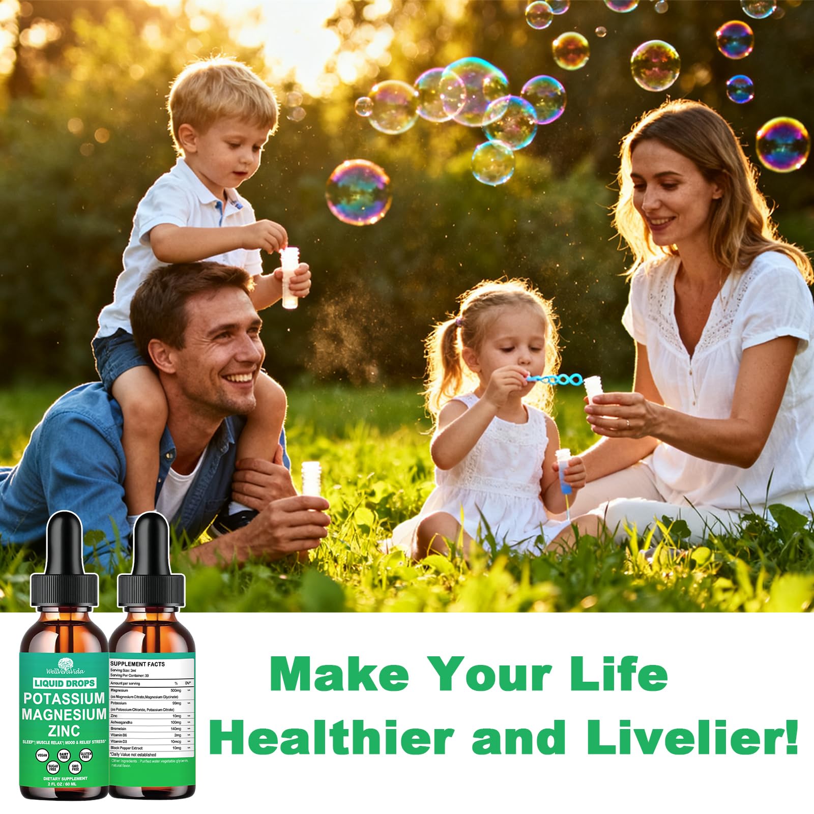 Compact WellVeraVida drops bottle suitable for travel
