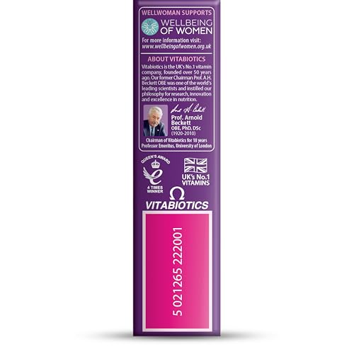 Wellwoman-nutrition-facts-label focuses on key minerals like selenium and zinc.