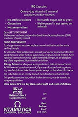 Wellwoman Original 90 tablets packaging on desk suggests a simple daily routine.