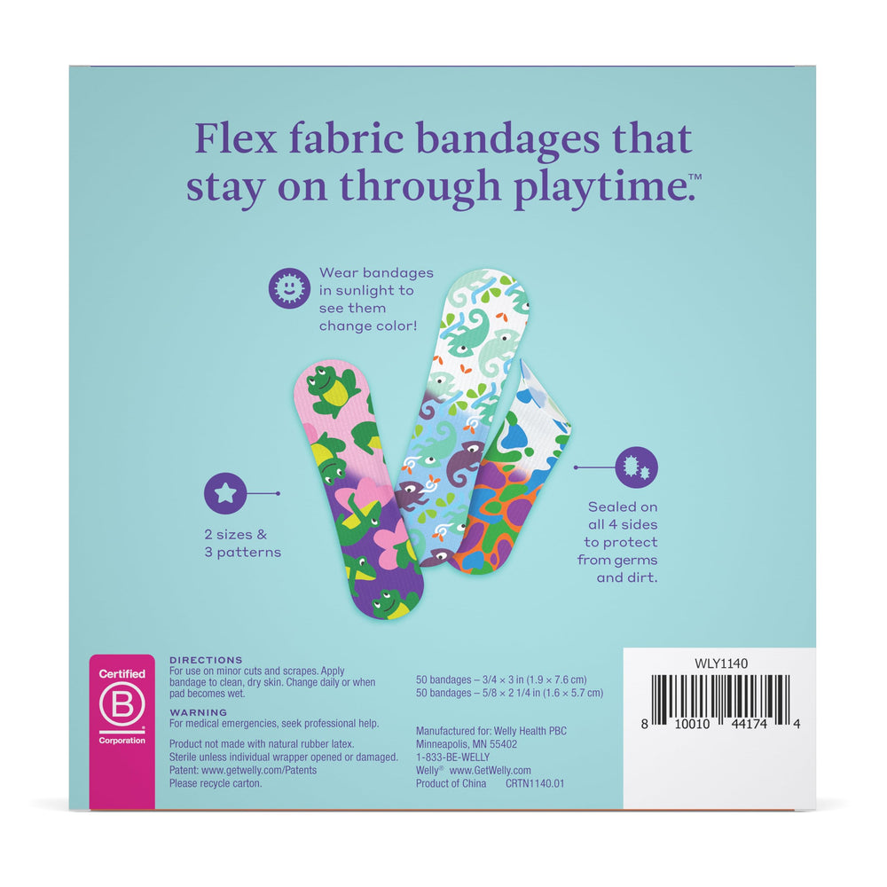 Welly flex fabric bandage moves with you for everyday activities