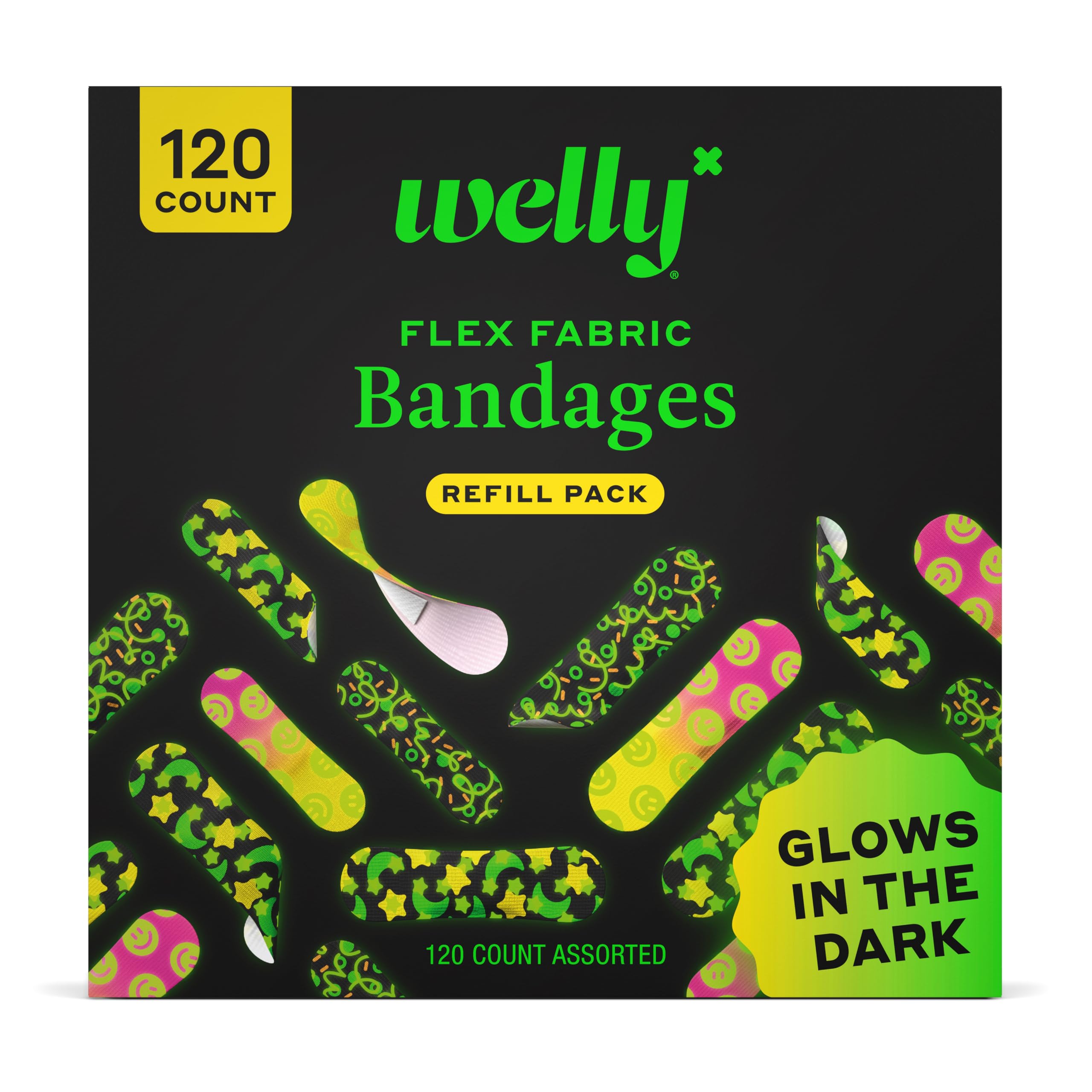 Welly glow refill pack hero showing bright glow coverage for minor wounds
