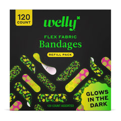 Welly glow refill pack hero showing bright glow coverage for minor wounds