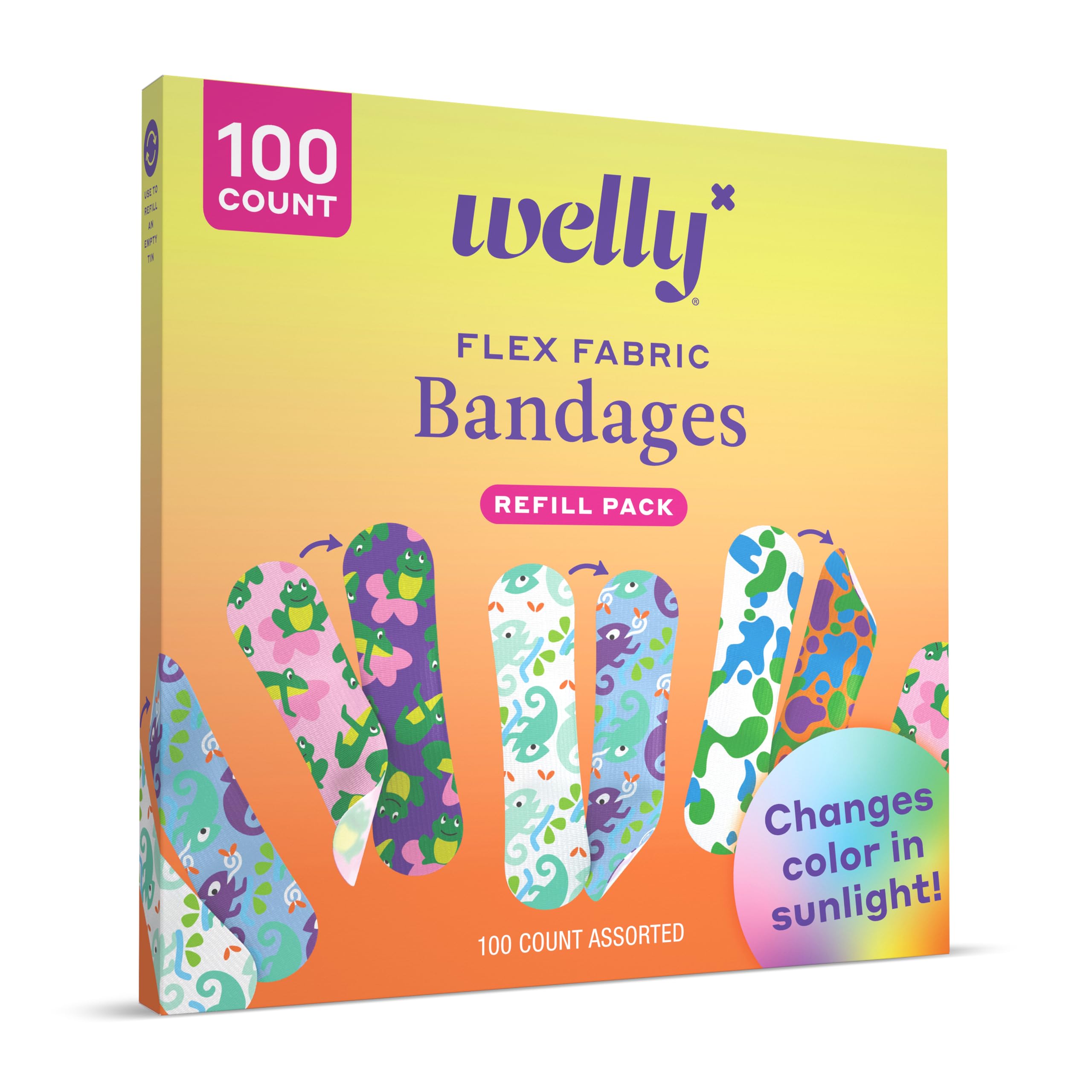 Welly bandage with sealed edges keeps dirt out during adventure