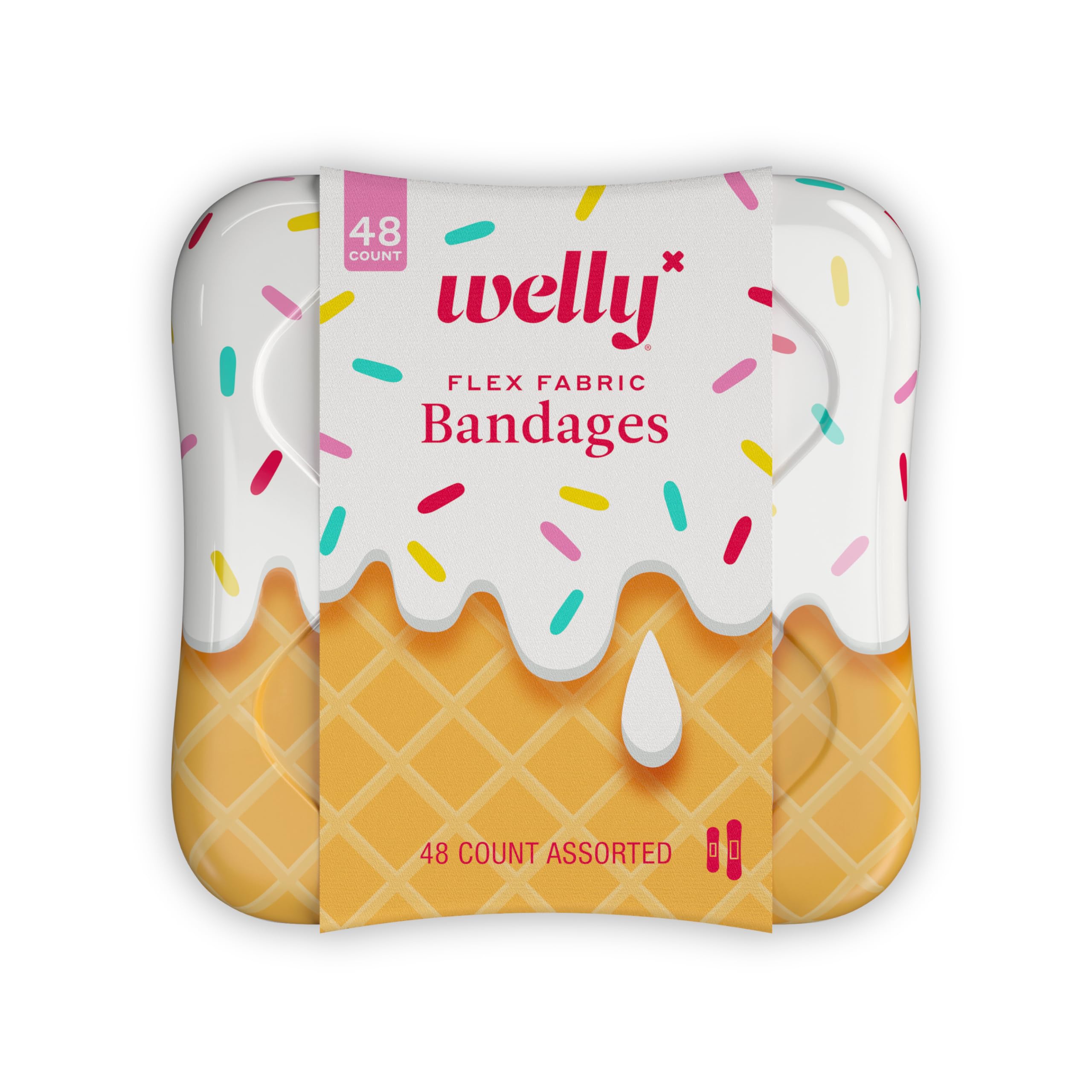 Curitas Welly con patrones de helado, fáciles de identificar para pequeños cortes