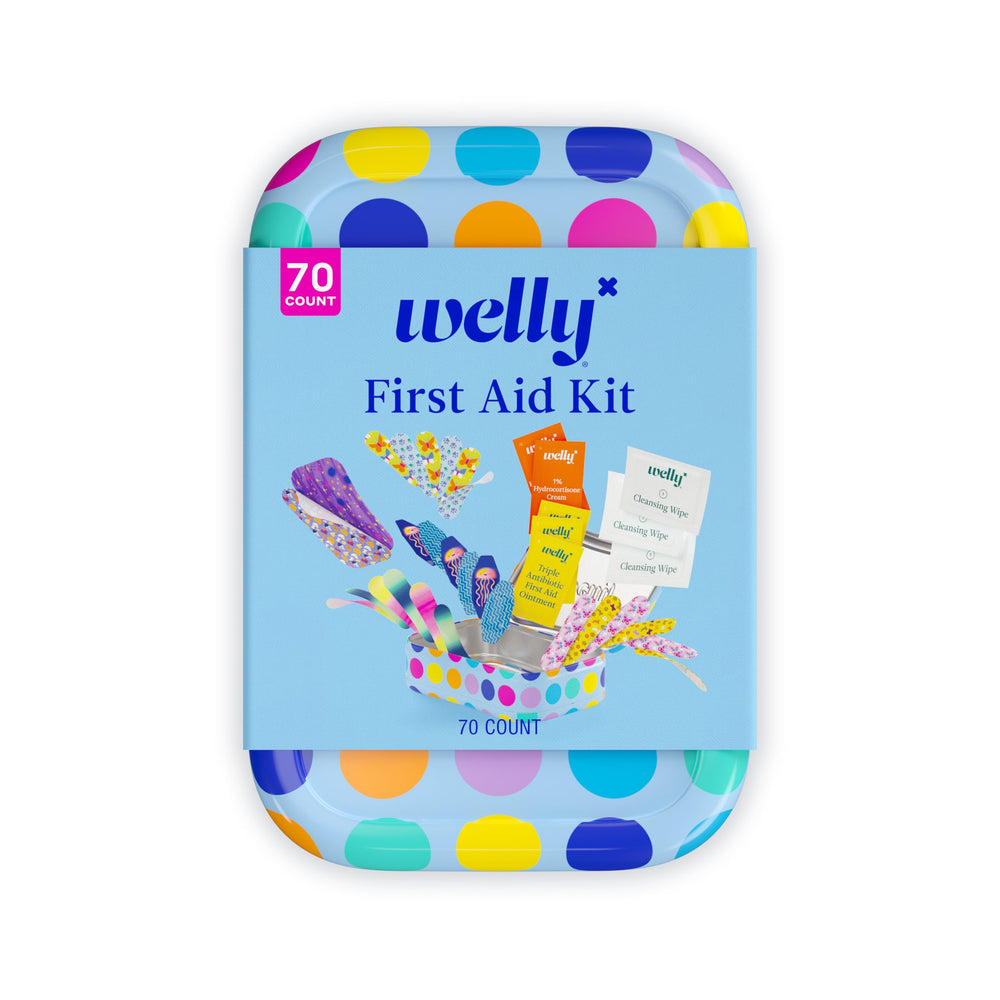 Welly First Aid Kit small flex fabric bandages protect wounds during play
