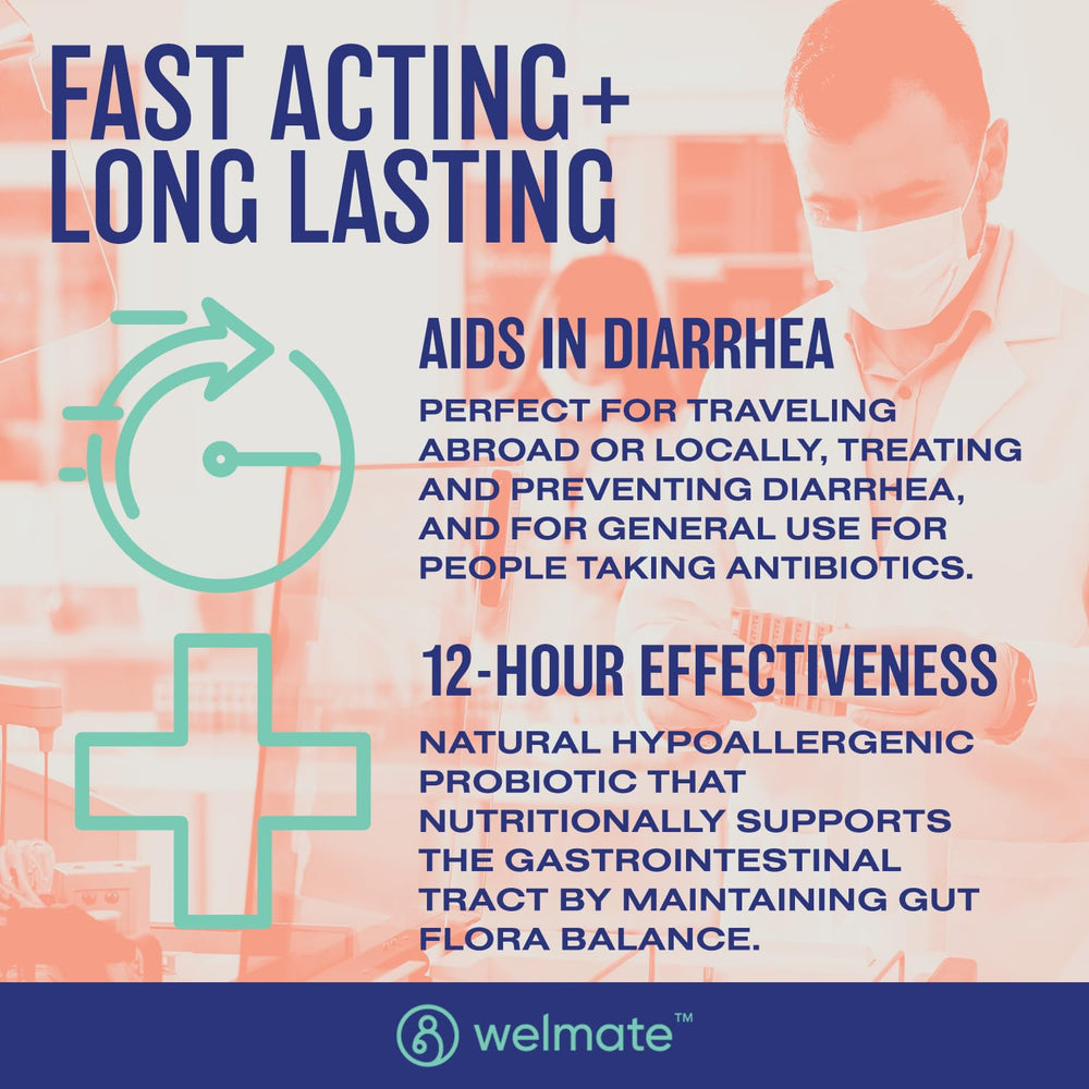 Bottle graphic notes 10 billion CFU per daily serving for gut support.