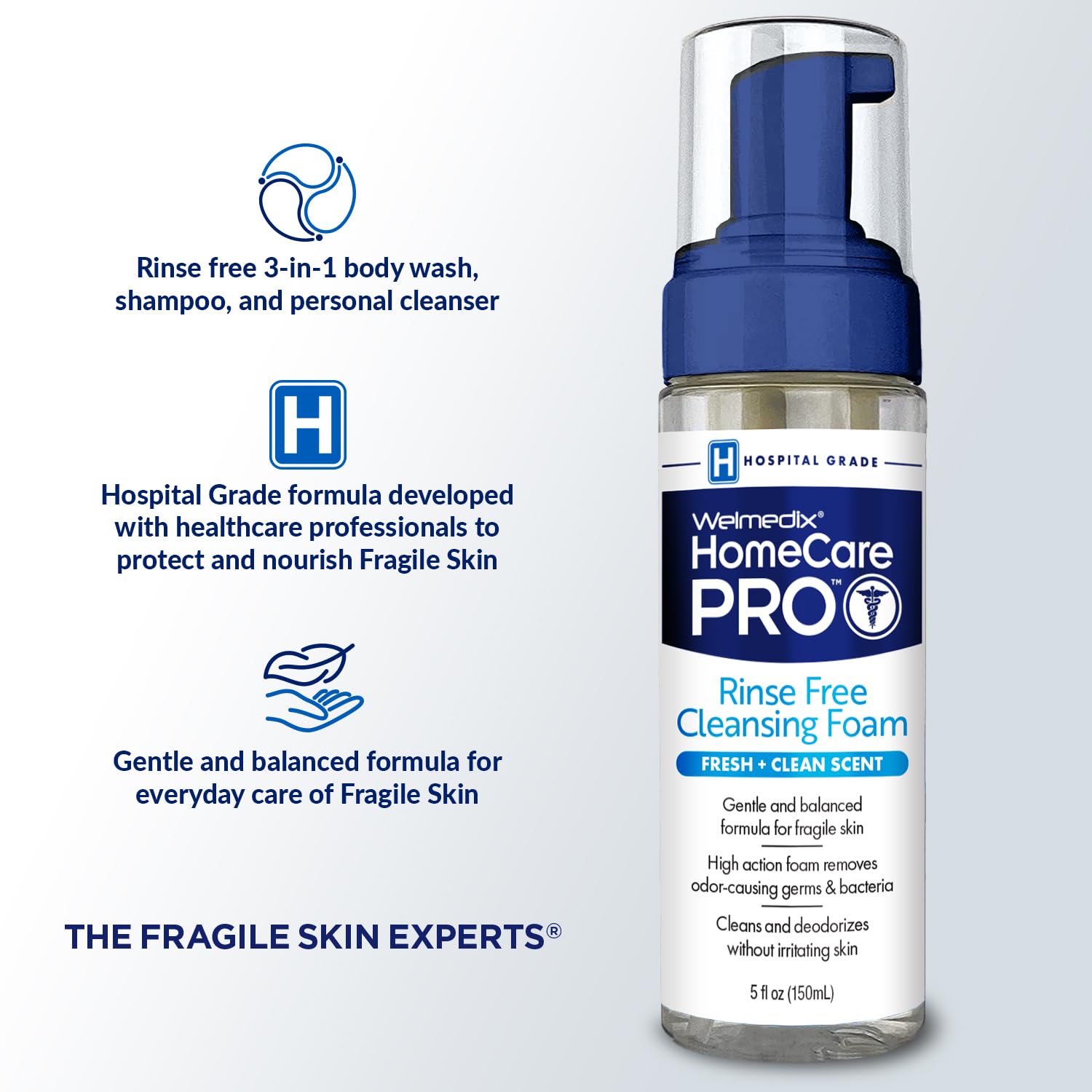 Welmedix No-water-needed cleanser ideal for travel and gym use.
