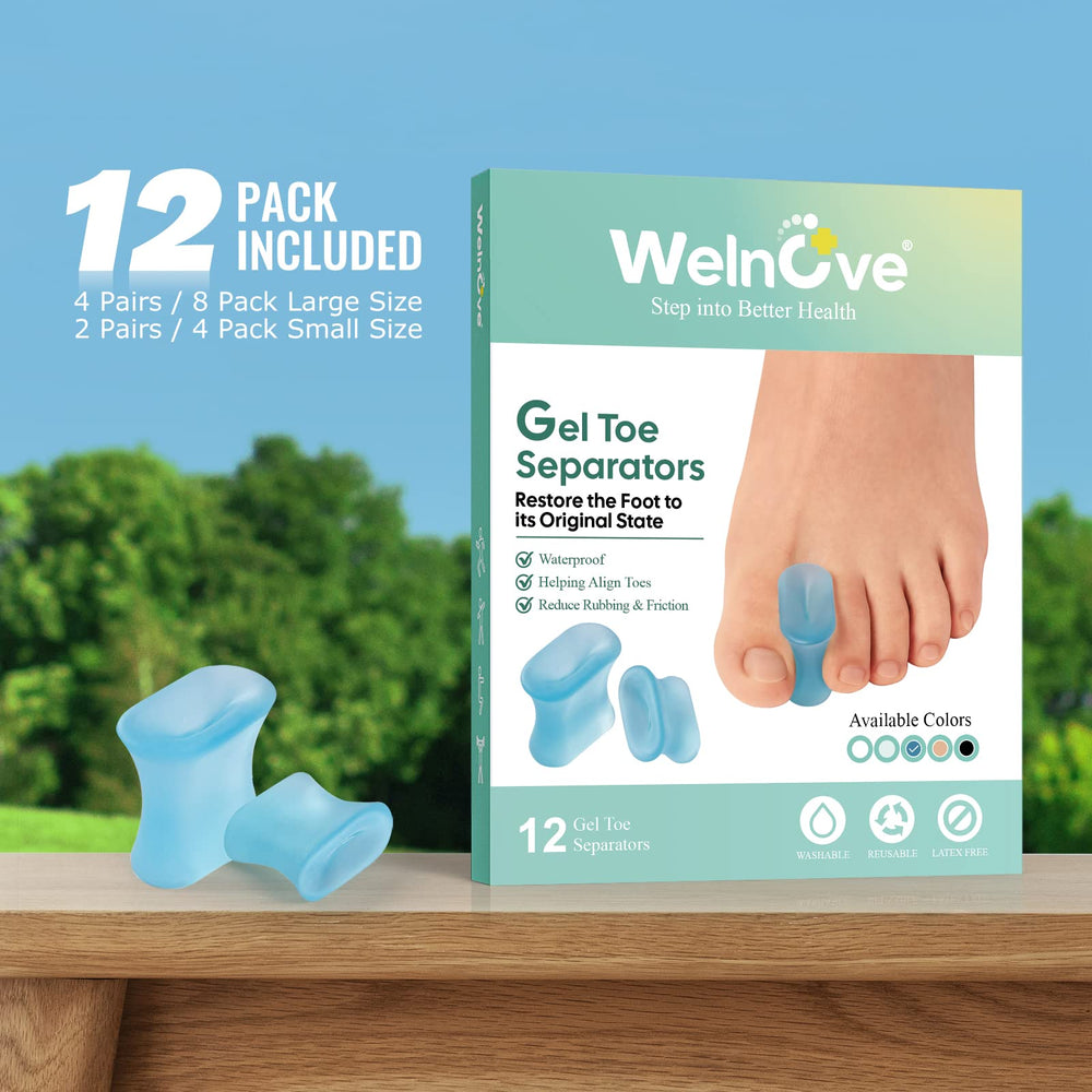 Welnove 12-pack packaging display emphasizes value and home use