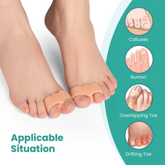 Welnove big toe spacer silicone provides soft comfort during walks.