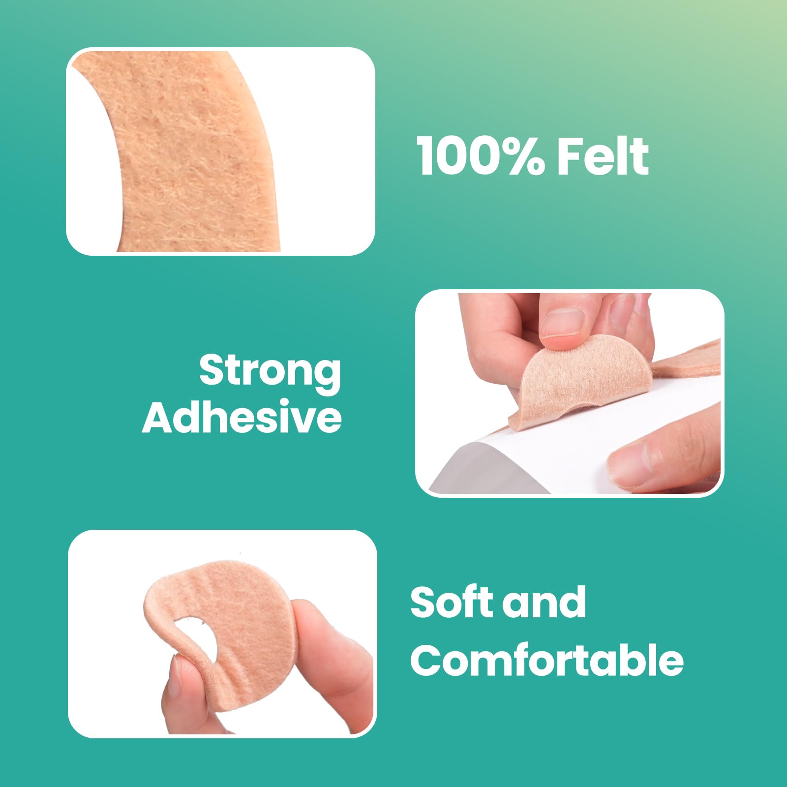 Welnove callus pad features water-resistant adhesive for daily wear.