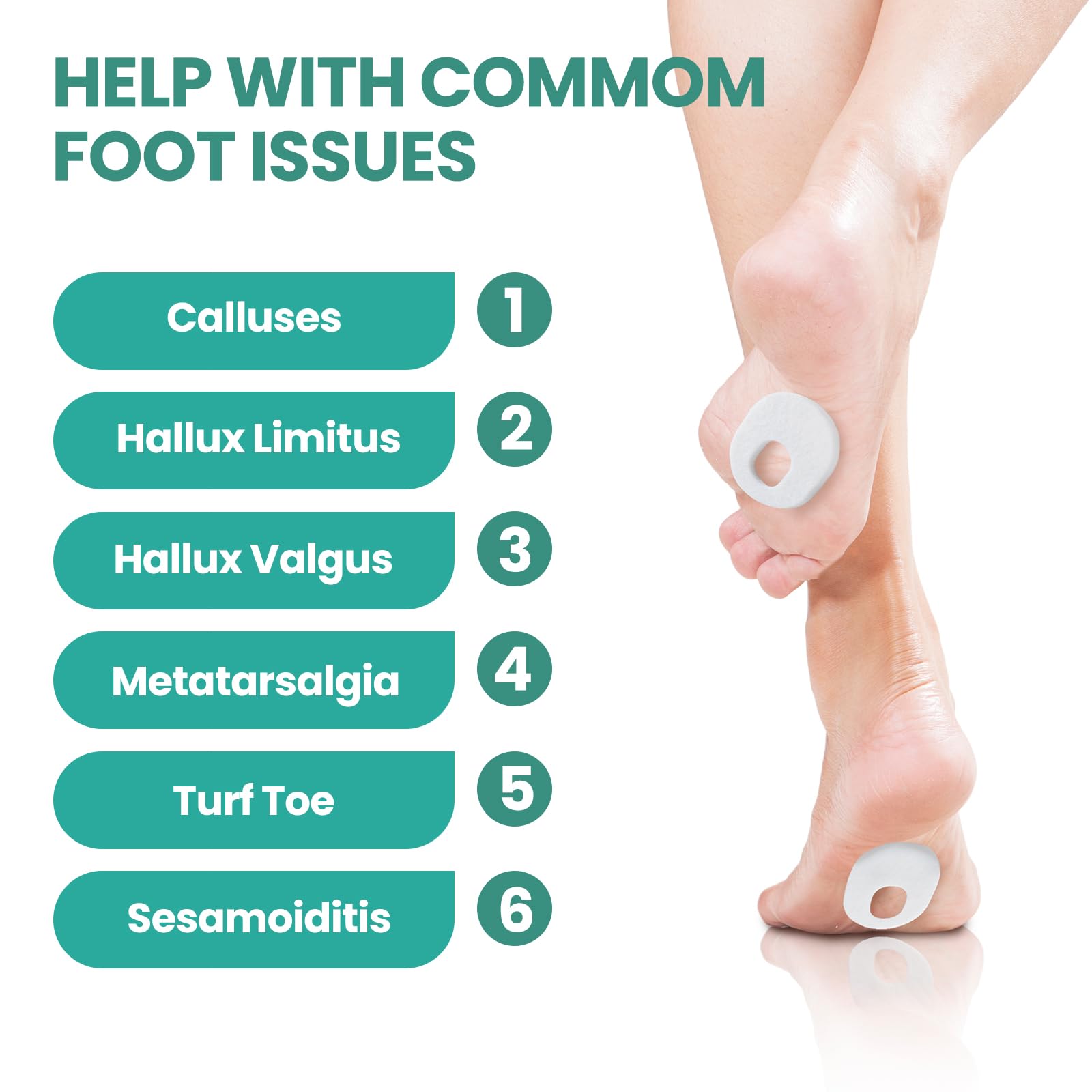 Welnove callus pads are easy to apply to skin to protect from rubbing.