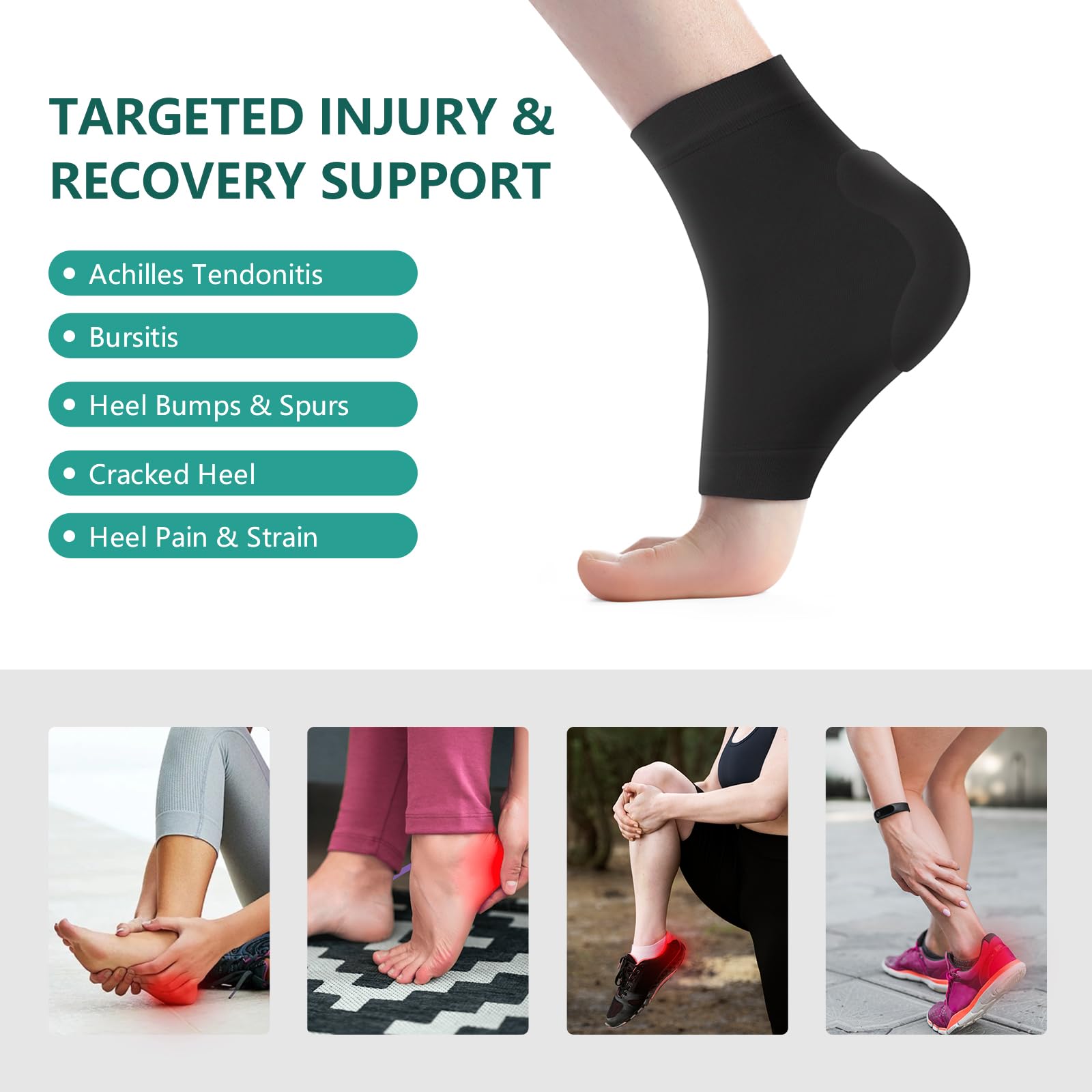 Welnove Breathable Fabric Compression Sleeve keeps feet dry during workouts