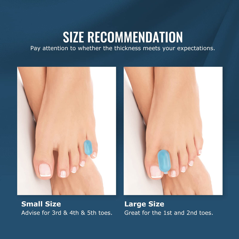 Welnove ergonomic toe spacers between toes reduce rubbing